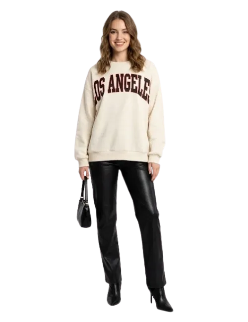 Graphic Letter Print Sweatshirt